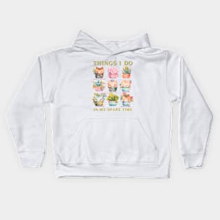 Cats and Plants Kids Hoodie